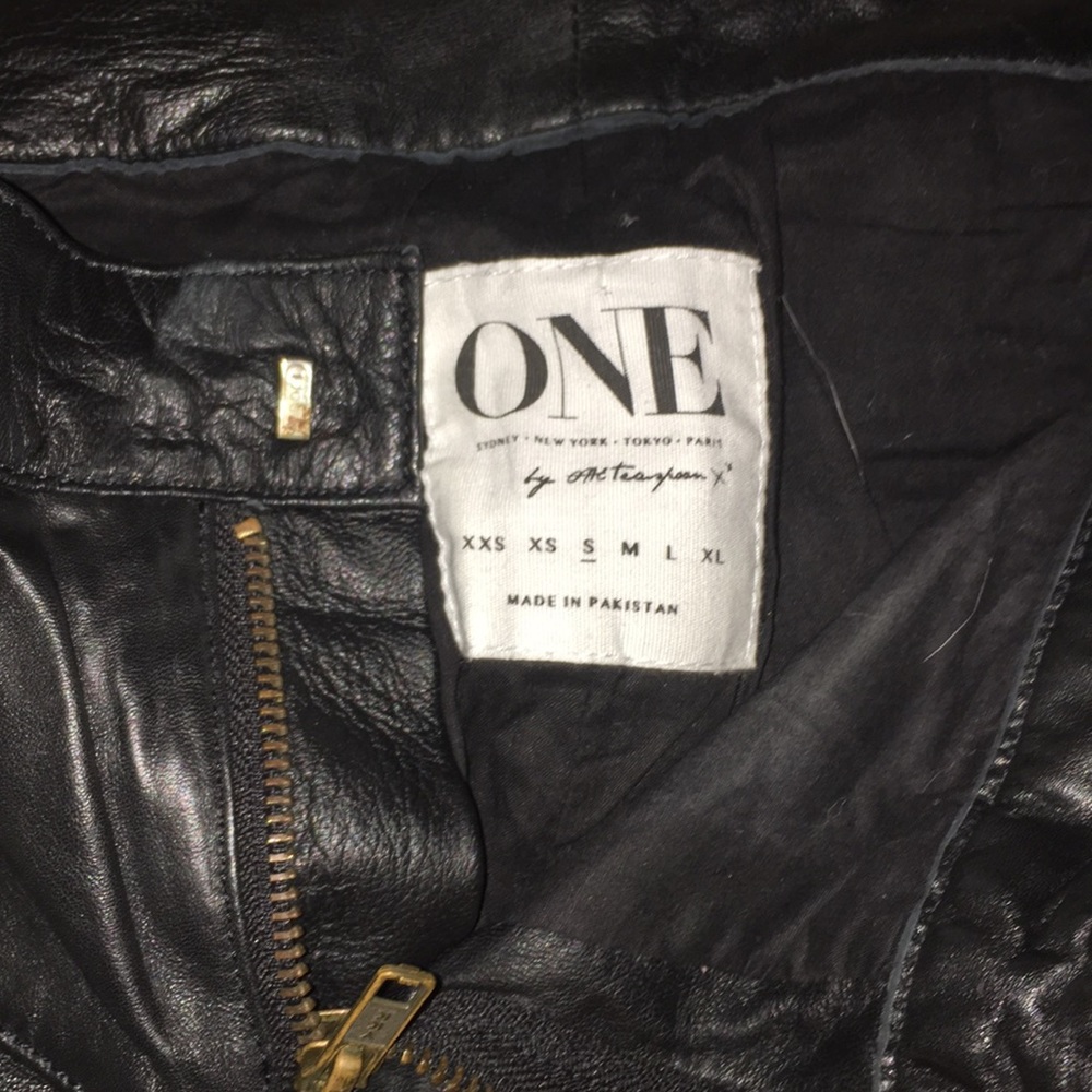 ONE TEASPOON REAL LEATHER SKINNIES